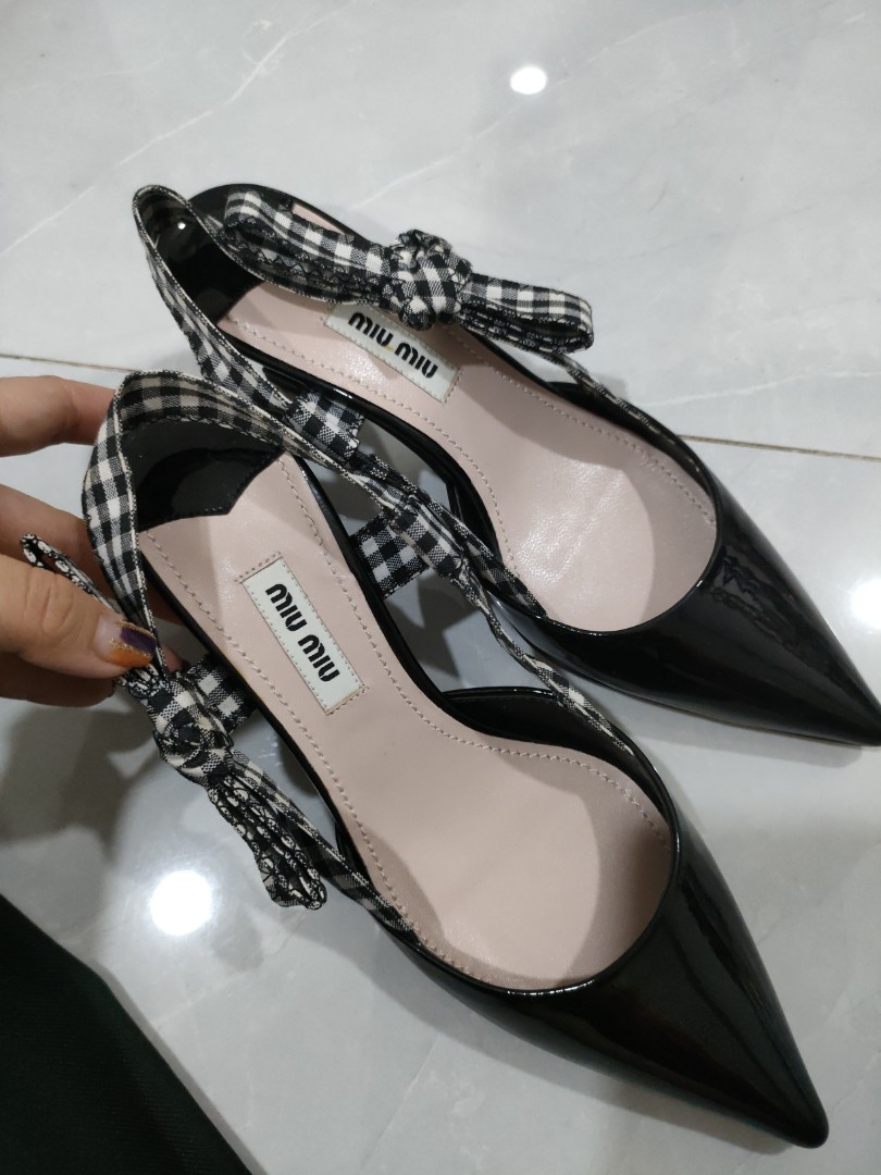 Heels Miu Miu original, Fesyen Wanita 