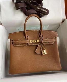 Hermes Birkin 25 Gold  Togo Leather.