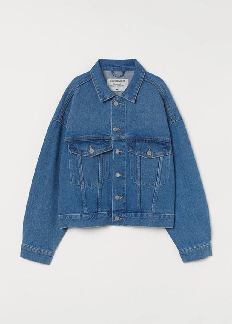 H&M Oversized Denim Jacket, Women's Fashion, Coats, Jackets and