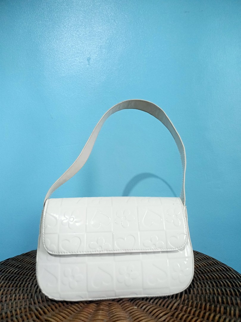 H&m white baguette bag, Women's Fashion, Bags & Wallets, Purses