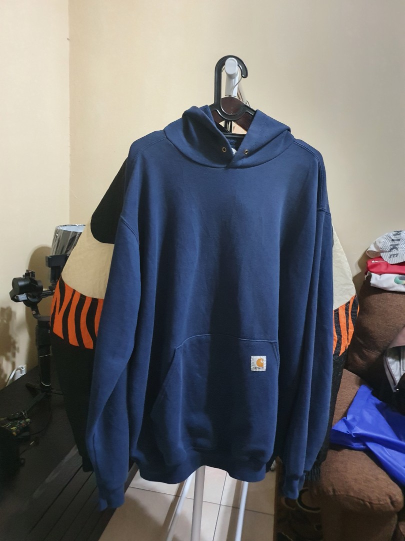 Carhartt navy deals hoodie