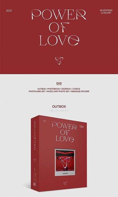 2021 SEVENTEEN CONCERT POWER OF LOVE 韓國版3 DVD + Photobook +