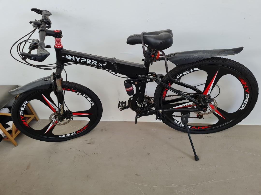 Hyper xt foldable bike sale