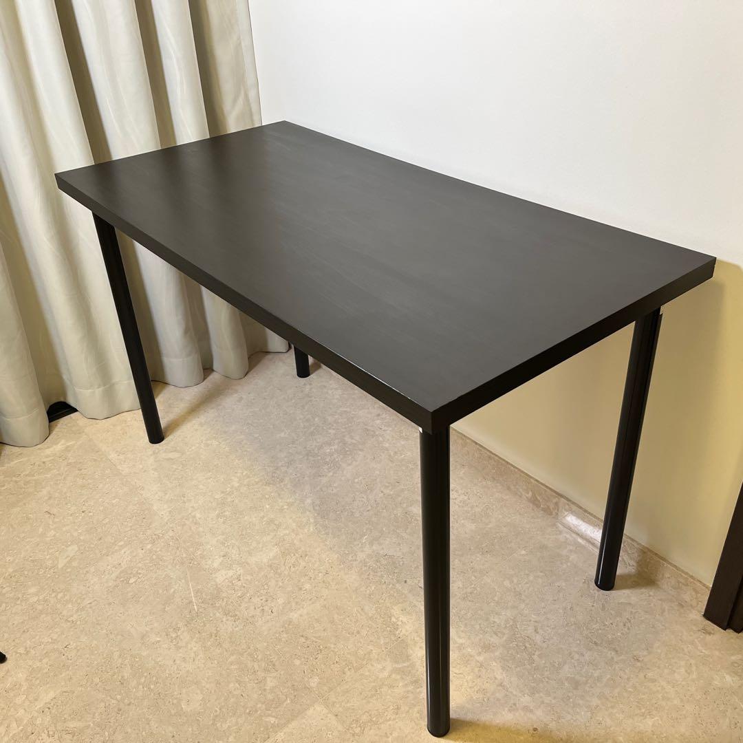 Ikea Study Office Computer Table Desk Linnmon 120 x 60 cm and Adils ...