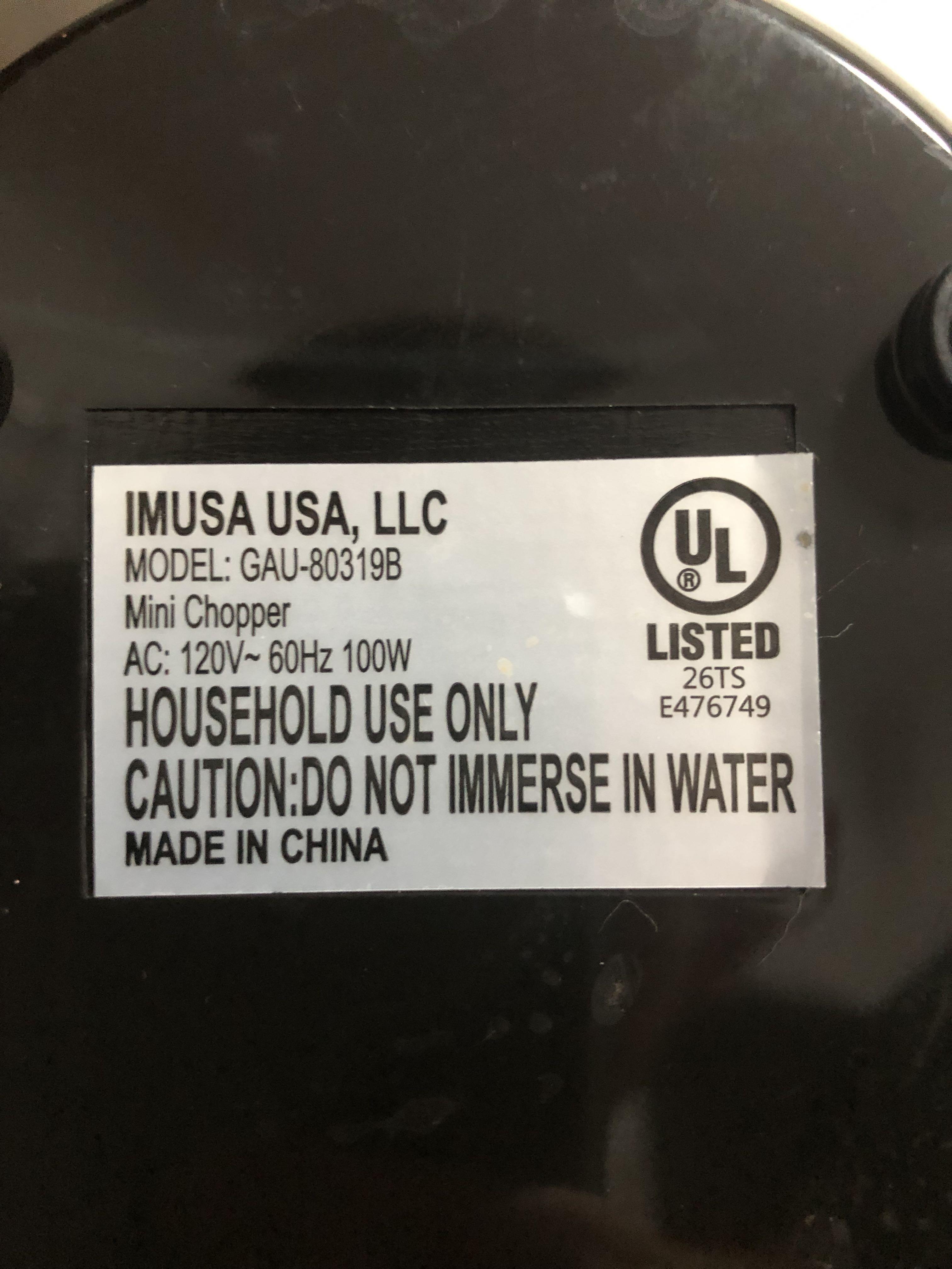 Imusa Mini Chopper, TV & Home Appliances, Kitchen Appliances, Juicers