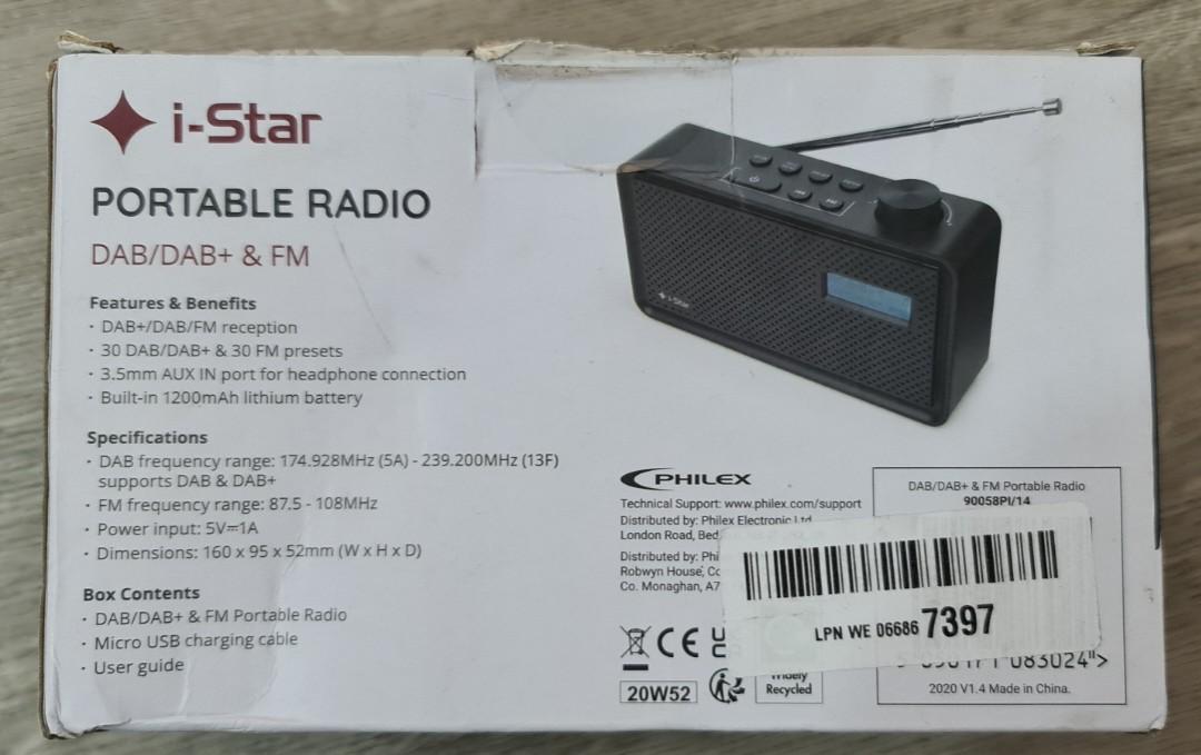 iStar Portable Radio DAB/DAB+ & FM, Audio, Other Audio Equipment on Carousell