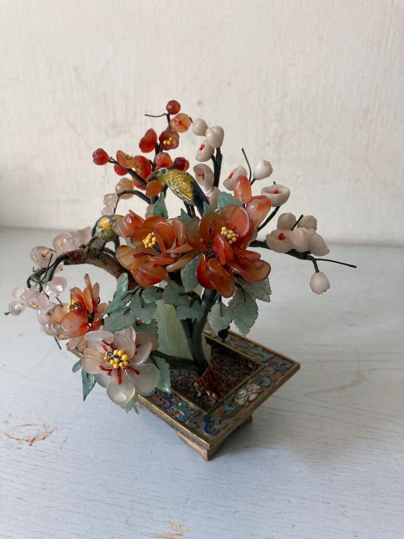 Jade flower tree, Hobbies & Toys, Memorabilia & Collectibles, Vintage