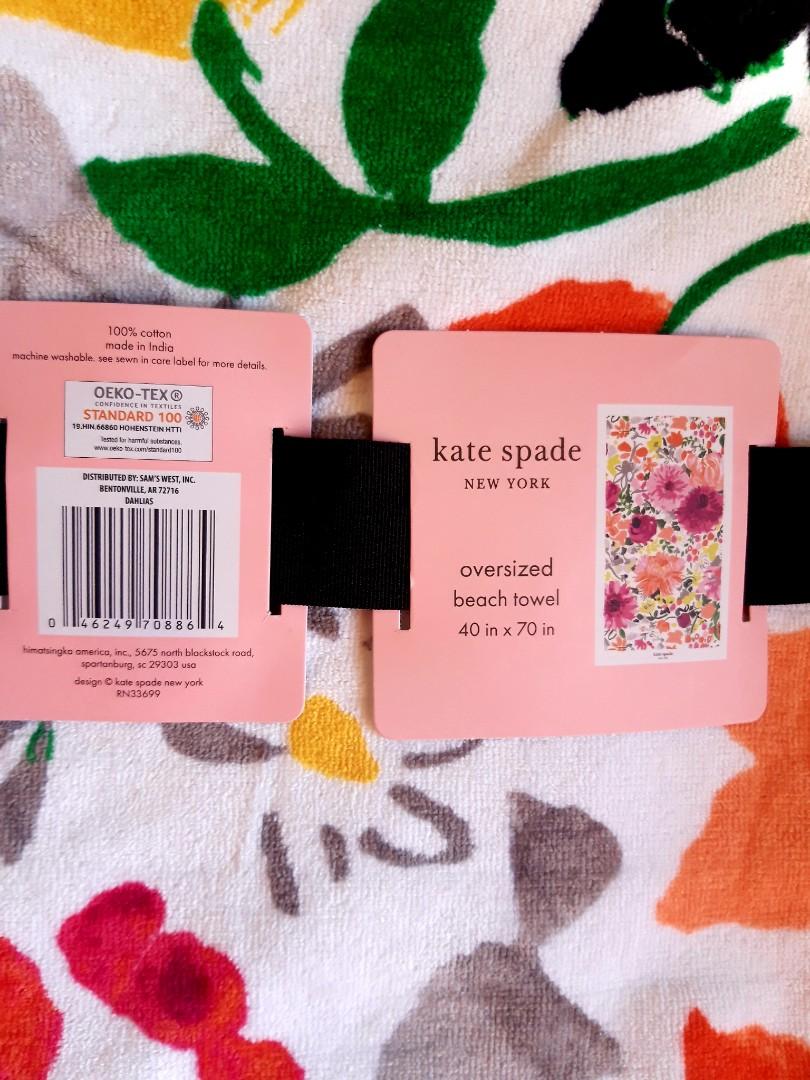Kate spade beach towel oversized, Furniture & Home Living, Bedding & Towels  on Carousell