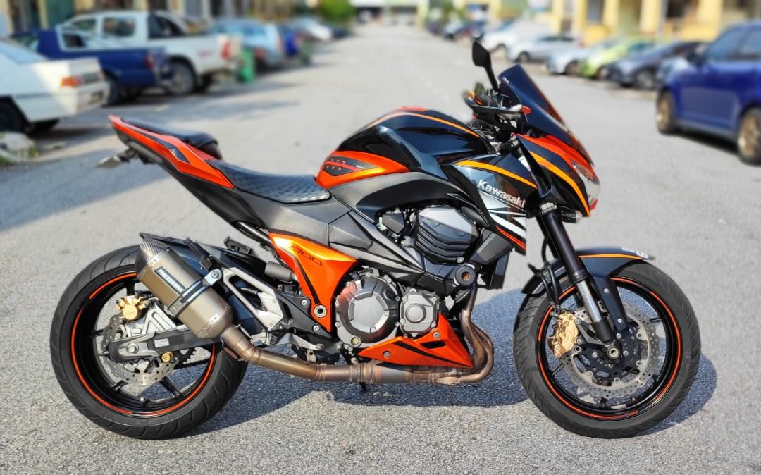 Kawasaki Z800 SE Candy Orange 2014 z8 Motorbikes on Carousell