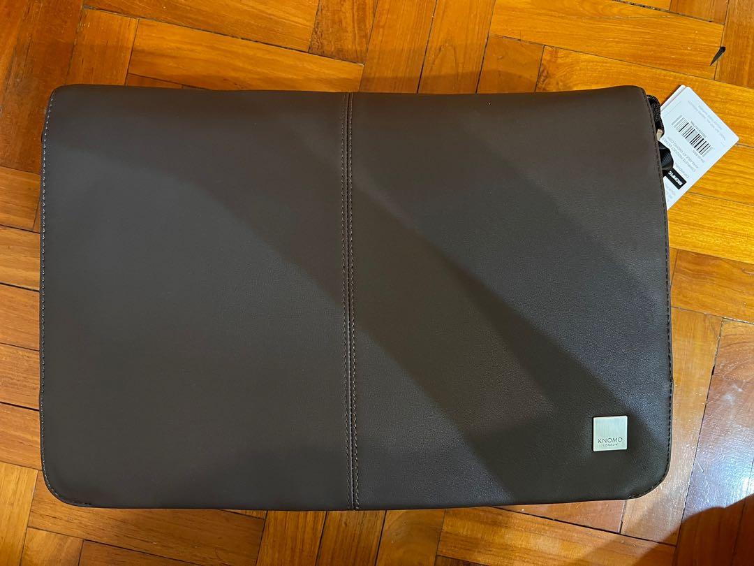 Knomo Bungo Leather Laptop Bag Brown, Computers & Tech, Parts