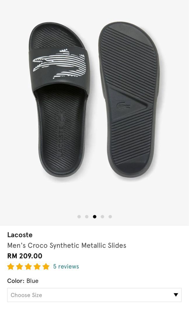 Lacoste croco sales metallic synthetic