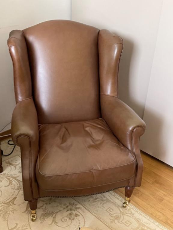 Laura ashley deals leather armchair