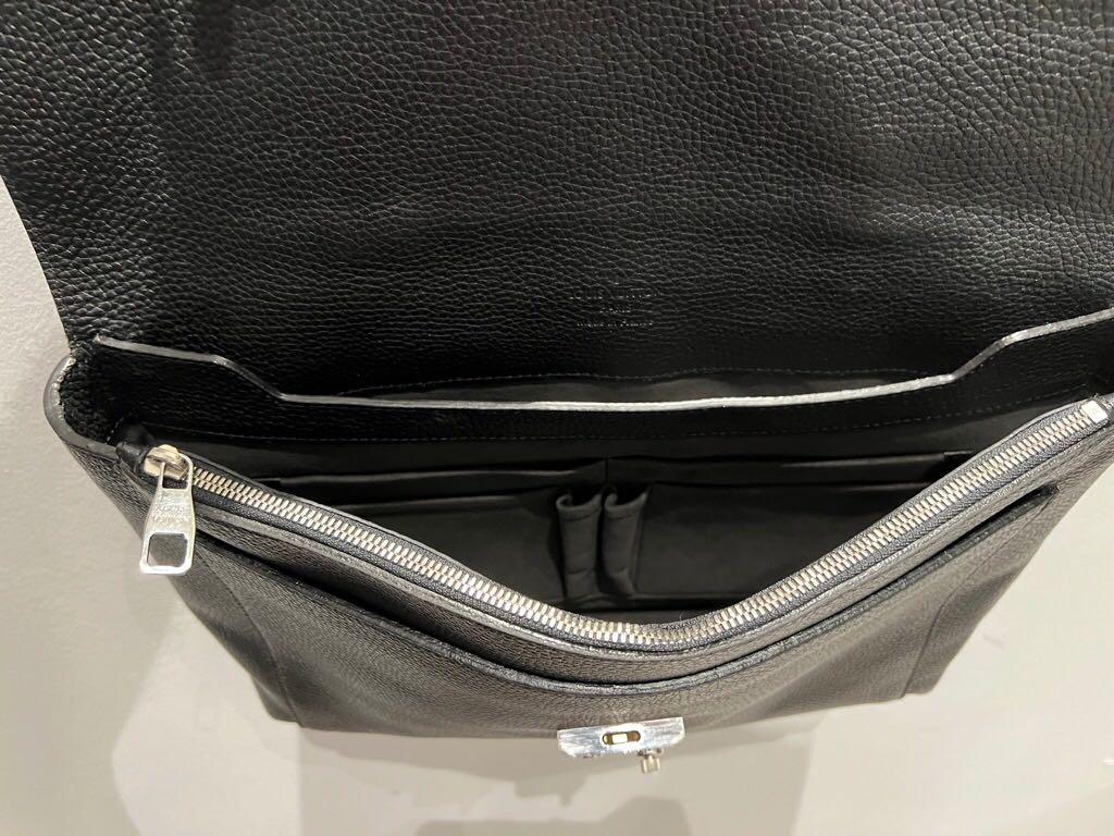 Serviette Dorian Taurillon Leather Briefcase Bag