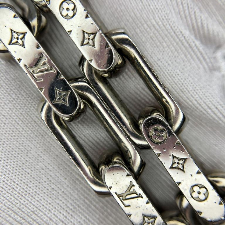 Louis Vuitton, Accessories, Louis Vuitton Collier Chain Links Patches  Necklace M68259 Monogram Rhinestone Me