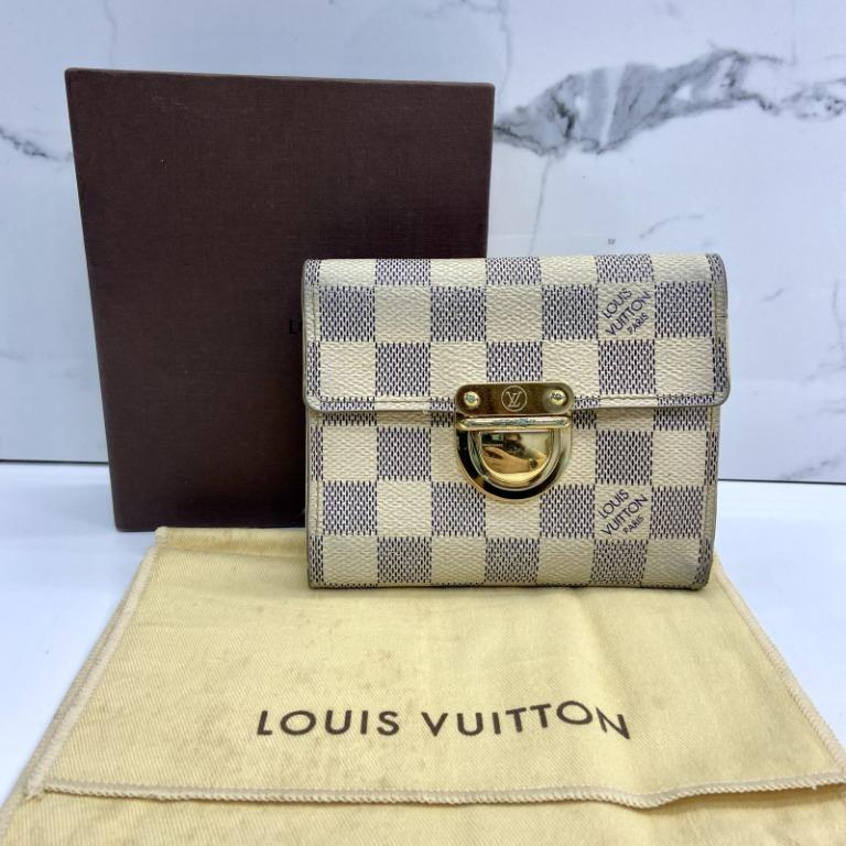 Auth Louis Vuitton Damier Azur Portefeuille Koala N60013 Women's Wallet