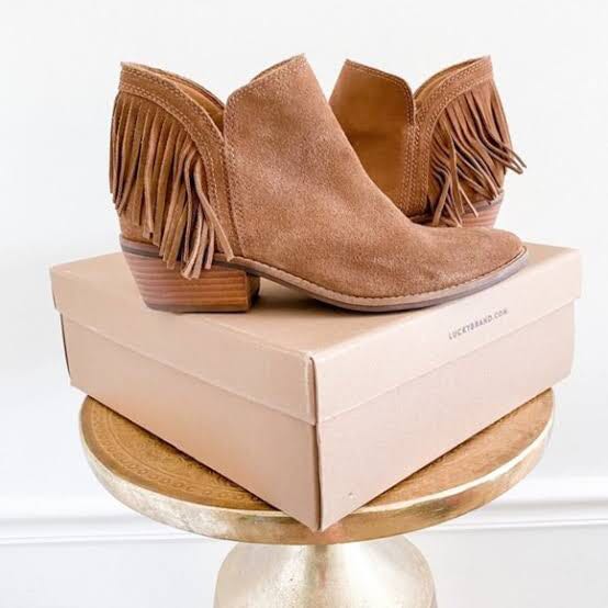Lucky brand womens freedah suede ankle 