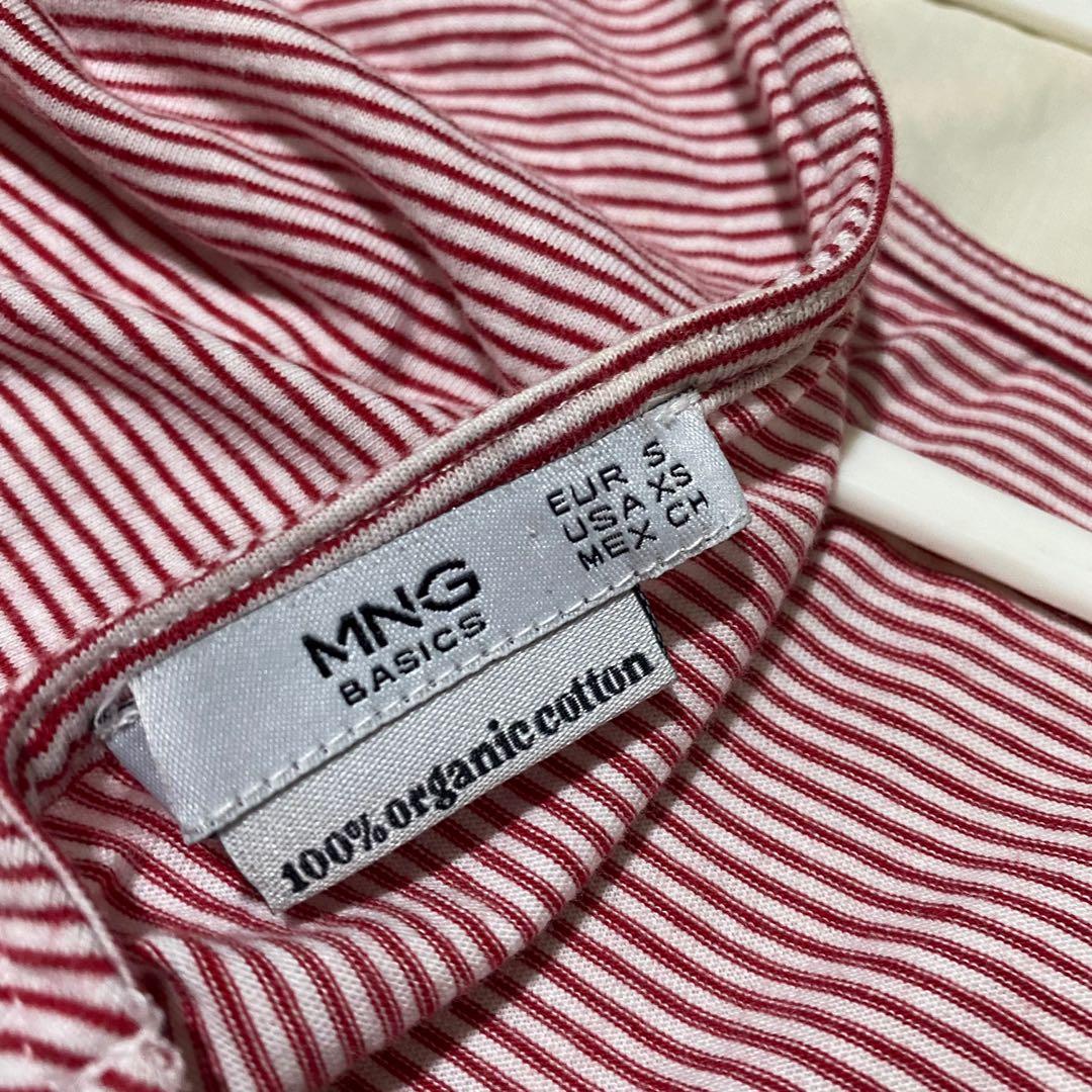 Mango Basics Stripes Blouse [with back details], Women's Fashion, Tops ...