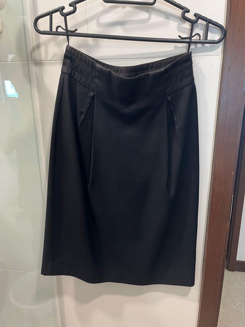 Black work skirt xs top