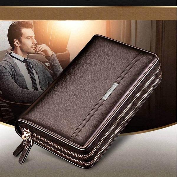 N/A Men's Wallet Business Large Capacity Clutch Bag Clutch Wallet Double  Zipper Handbag Long Men Wal…See more N/A Men's Wallet Business Large  Capacity