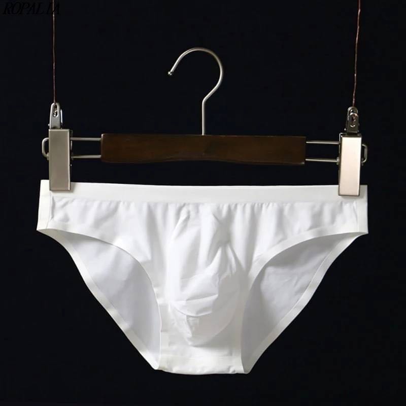 Men white Underwear transparent Brief, Men's Fashion, Bottoms, New ...