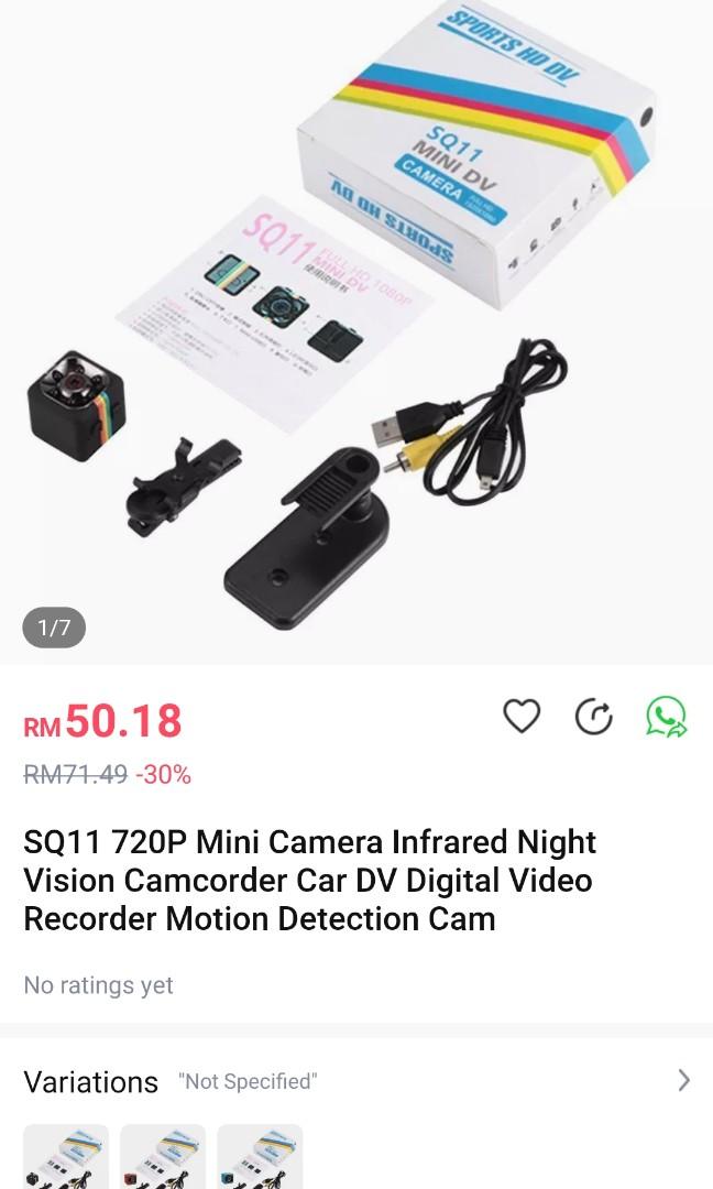 Mini Camera (Category: Webcams) located in Mentakab. Submitted by zombie78 (Listing ID 1165884494, Image 2). Description: Barang BARU. Harga Siap Kurier. Ada 2 biji shj. Harga itu untuk SeUnit. Kotak ada sedikit Defek. Barang semua OK. Almaklom barang 'guni' random..