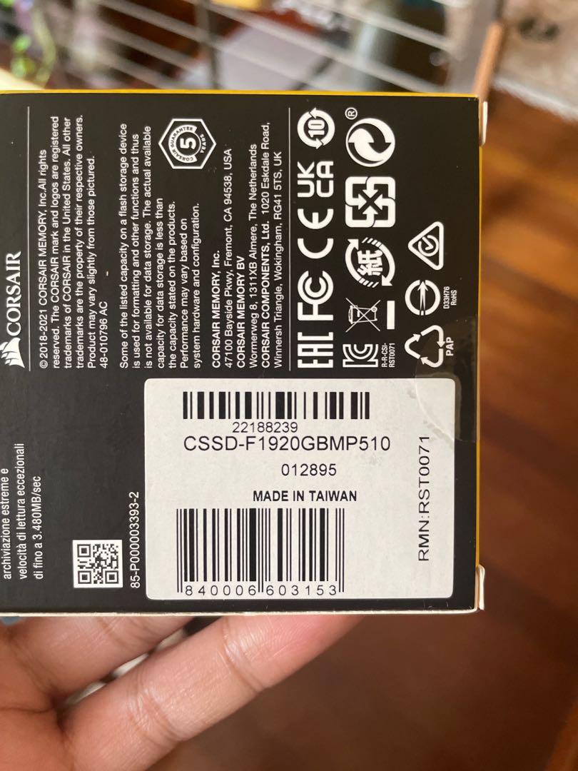 Corsair clearance mp510 2tb