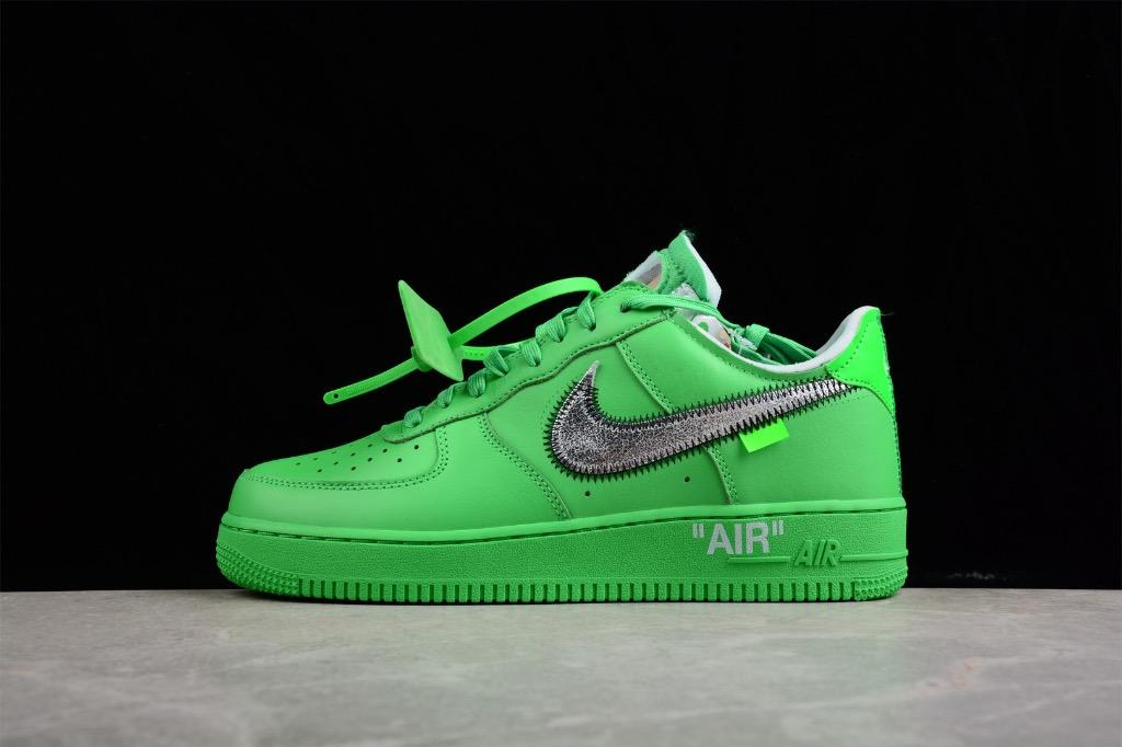 Nike Air Force 1 Low Off White Light Green Spark DX1419 300 Euro 36 47.5 Men s Fashion Footwear Sneakers on Carousell
