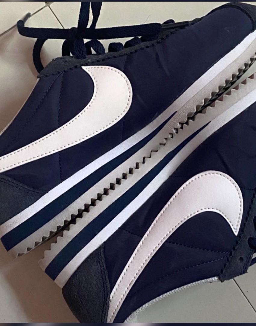 nike cortez navy nylon