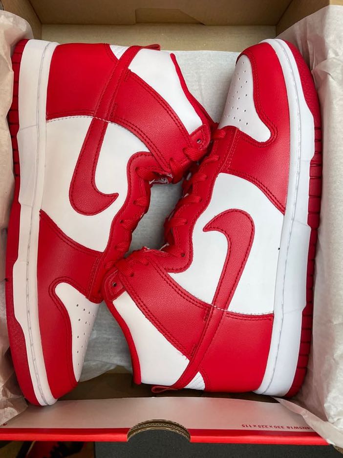 sb dunk high red