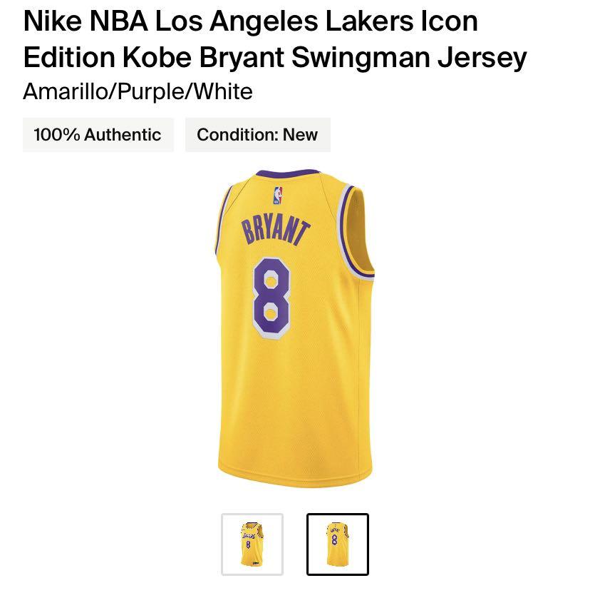 Nike NBA Los Angeles Lakers James #6 Swingman Jersey - Amarillo - Mens