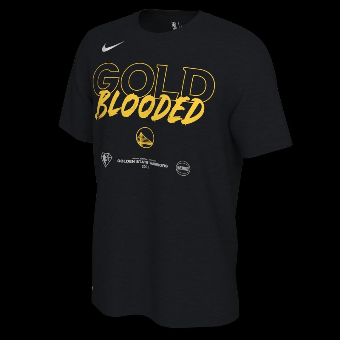 men's nike golden state warriors gold blooded stores