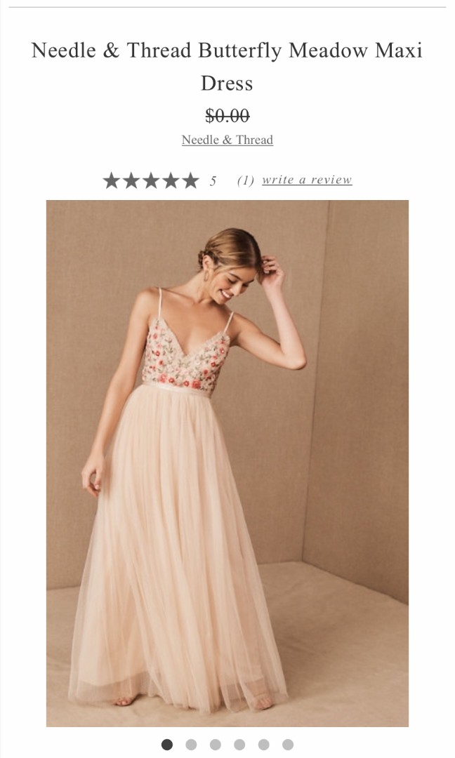Needle and 2025 thread butterfly dress