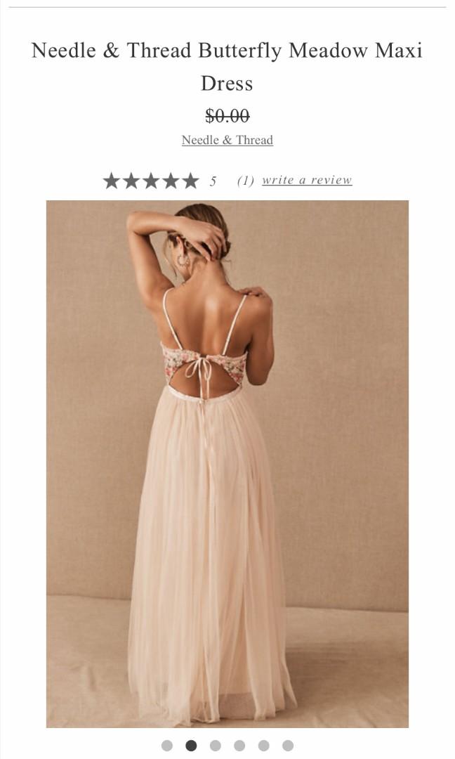 Needle and thread butterfly dress top