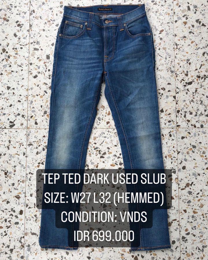 Nudie Jeans Tep Ted Dark Used Slib 