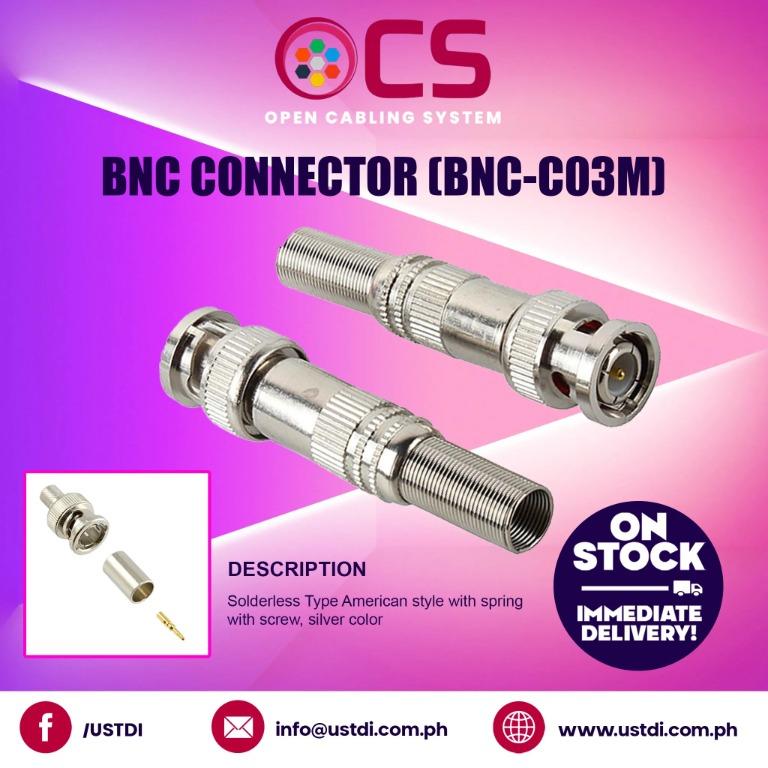 OCS BNC CONNECTOR (BNCC03M), Furniture & Home Living, Security & Locks