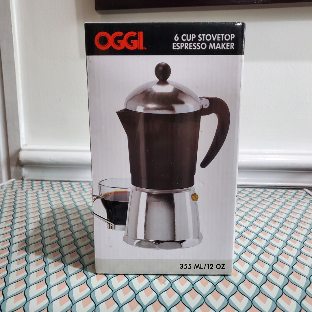 OGGI 6 cup Stovetop Espresso Maker, TV & Home Appliances, Kitchen