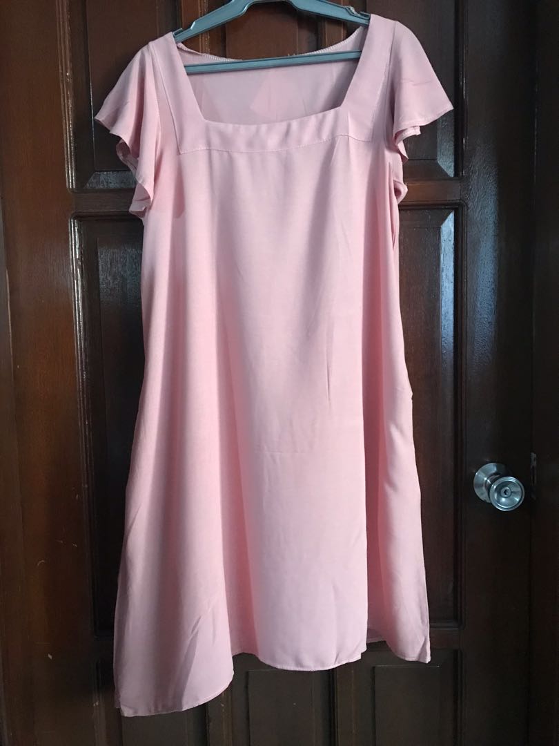simple old rose dress, Women's Fashion, Dresses & Sets, Dresses on ...
