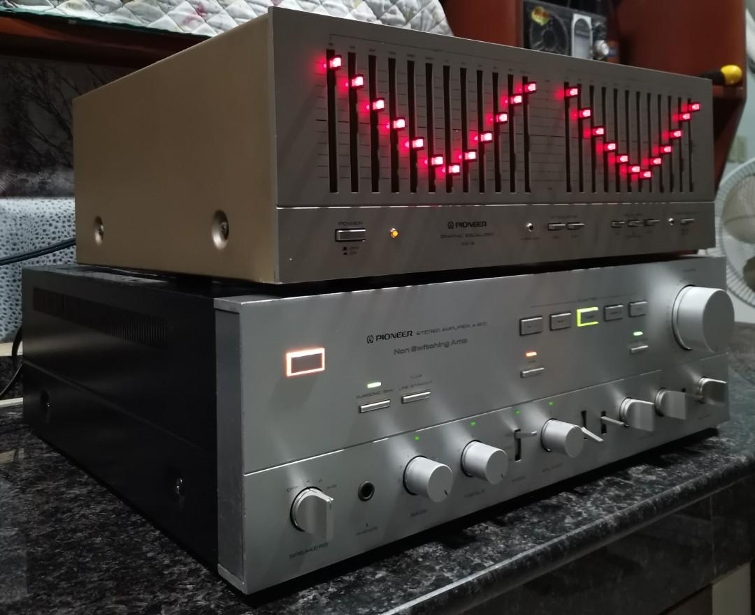 PIONEER A-900 INTEGRATED AMPLIFIER (1979) (Category: Soundbars, Speakers & Amplifiers) located in Cebu City. Submitted by cebu_vintage_audio (Listing ID 1166017808, Image 3). Description: Goodcondition, tested all inputs, switches and LED indicators are okay. 100 volt, made in Japan All orig, no repair done Phono inputs (2), MC & MM Note: repainted top cover and some scratches and fades on markings due to age. Still very presentable. Text/call: 0