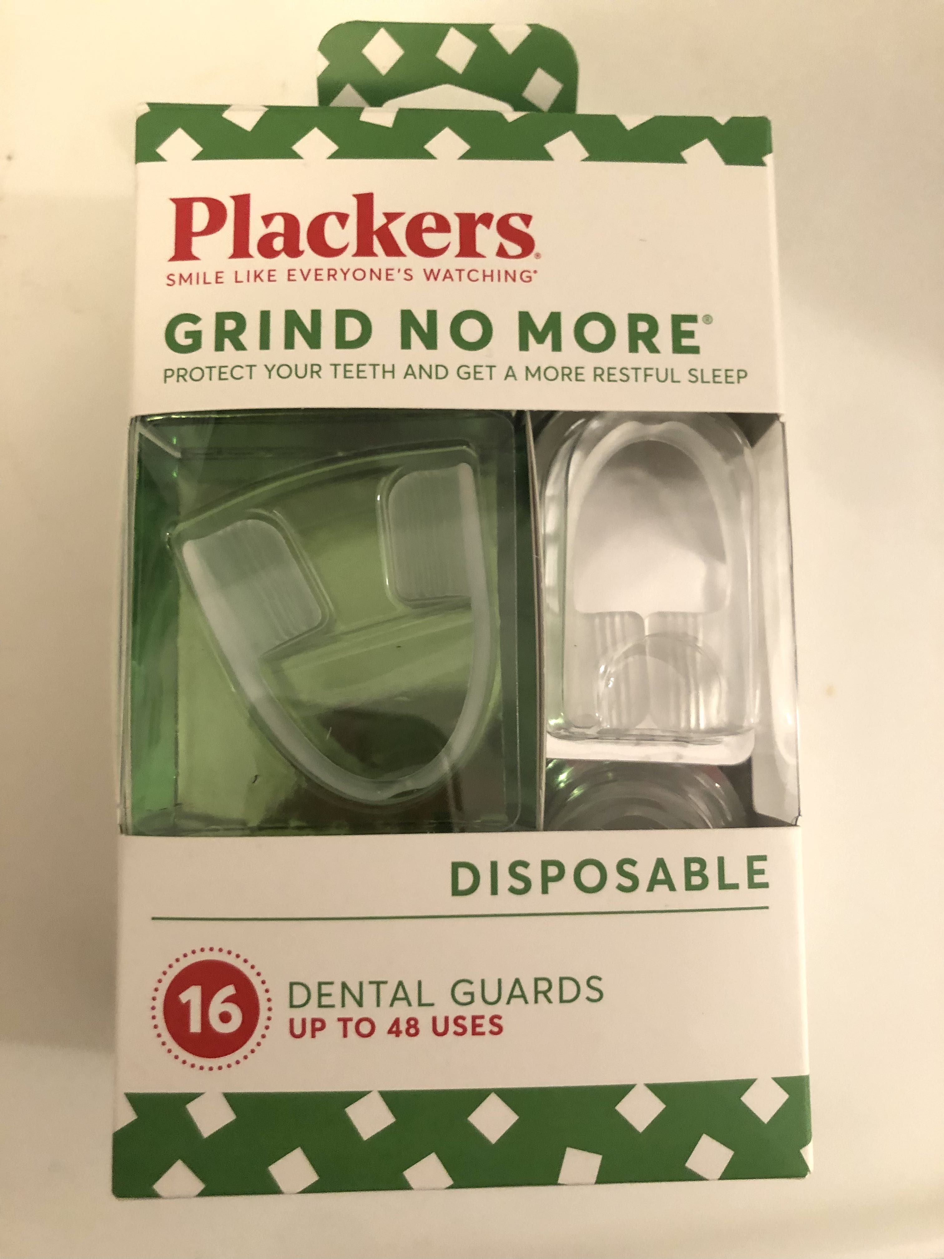 Plackers Grind No More Dental Guards 防磨牙 夜間護齒牙套 牙膠 Dental Night Guard for Teeth Grinding, 12