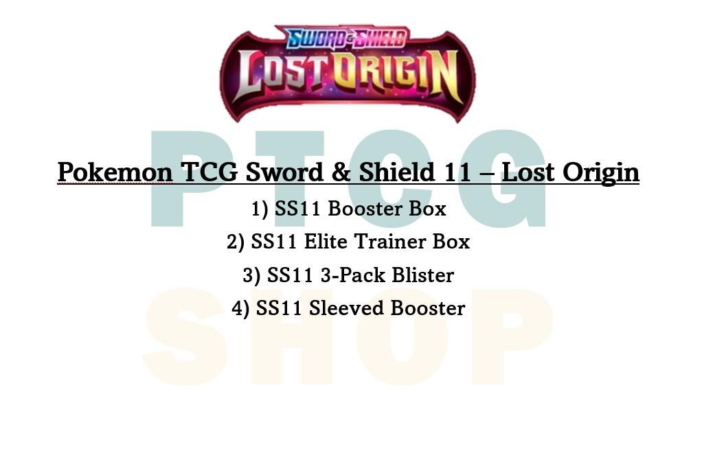 Pokemon Sword & Shield Lost Origin 3-Pack Blister