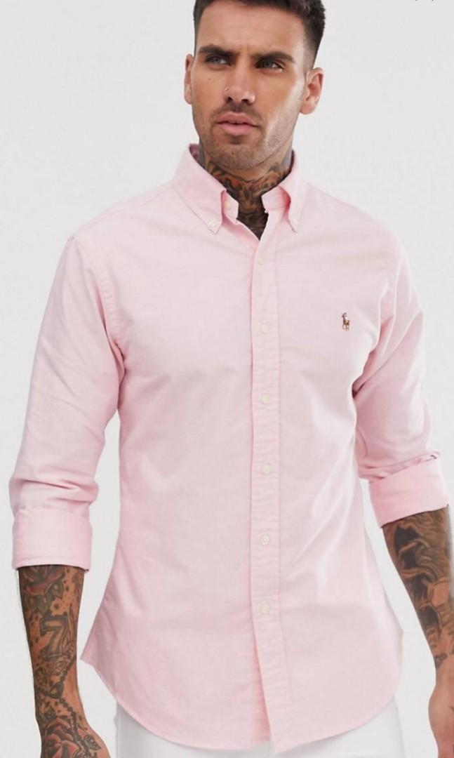 Ralph lauren pink oxford top