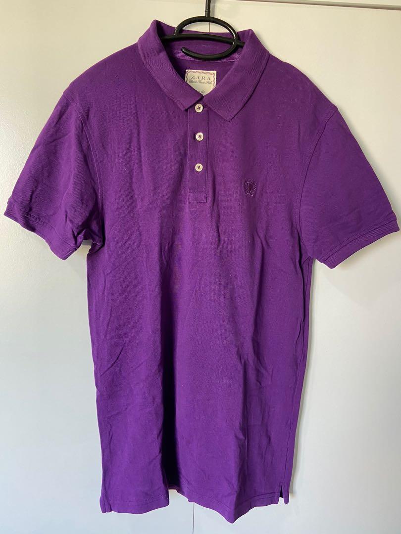 Pre-loved Zara Polo Shirt (Category: Tshirts & Polo Shirts ) located in Mandaluyong City. Submitted by tophercs23 (Listing ID 1165819030, Image 1). Description: Pre-loved Zara Polo Shirt for sale Size: Medium Color: Violet.