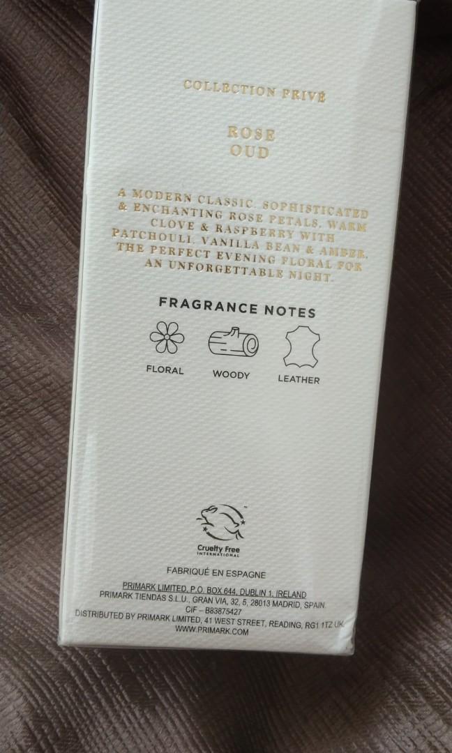 Primark rose oud, Beauty & Personal Care, Fragrance & Deodorants on Carousell
