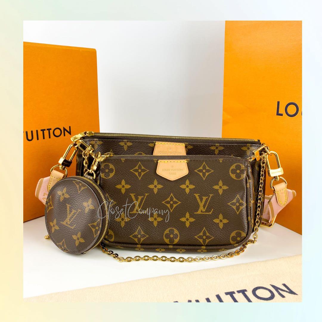 LOUIS VUITTON Multi Pochette Accessoires - Rose (Pink), Luxury, Bags &  Wallets on Carousell