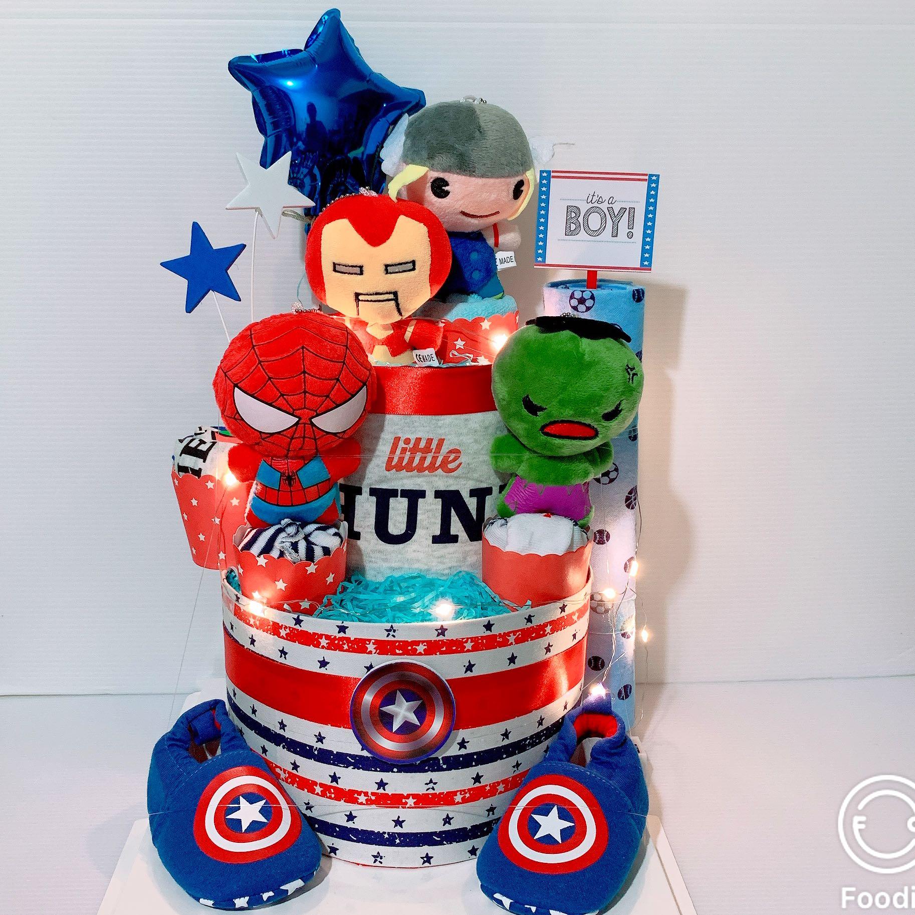 Superhero Diaper Cake Instock Superheroes Diaper Cake Babies Kids