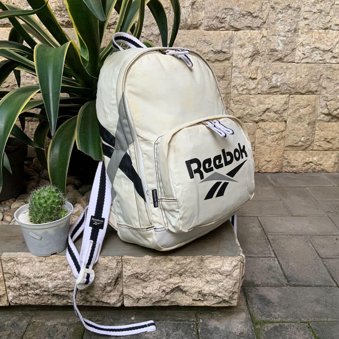 REEBOK CLASSIC BACKPACK WHITE, Fesyen 