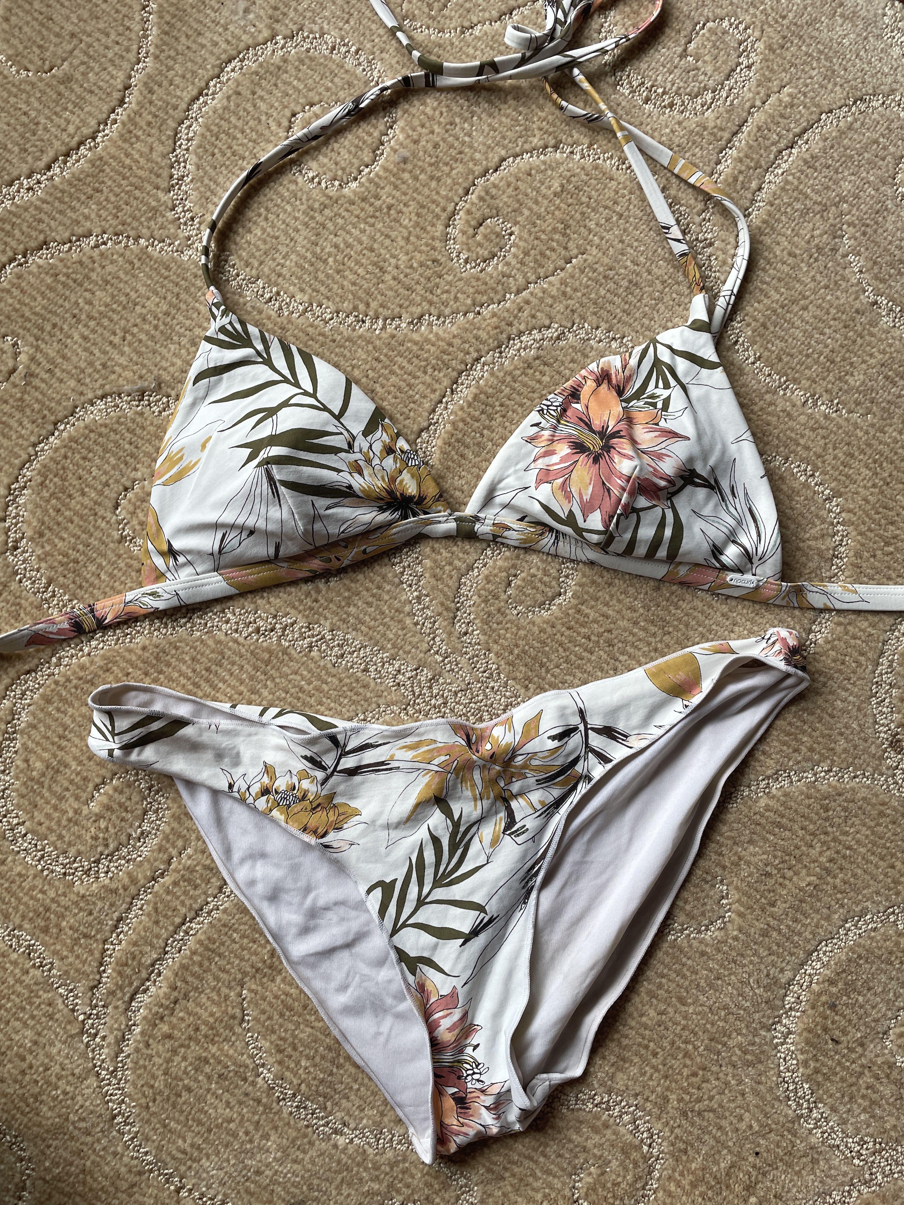 Rip curl White Floral Bikini