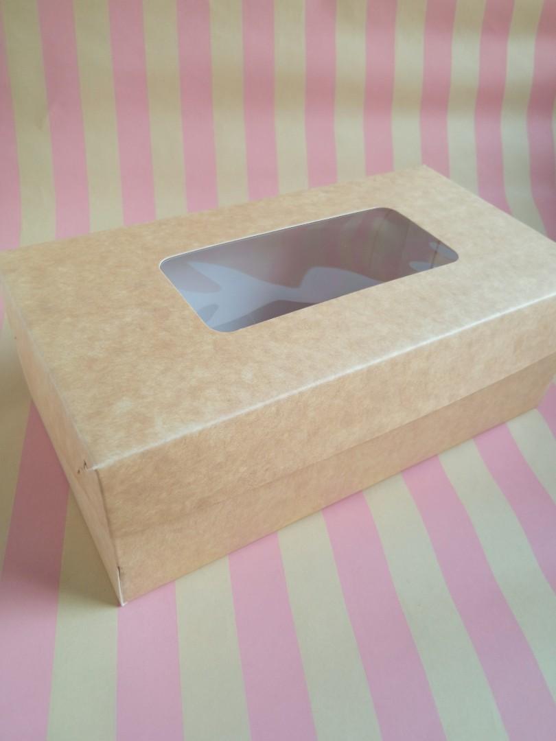 Cake Loaf Box KRAFT, Furniture & Home Living, Kitchenware & Tableware