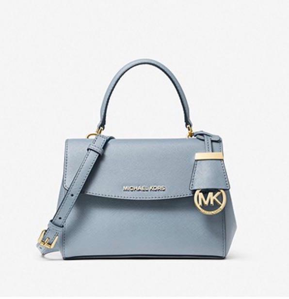 Michael Kors Ava Extra Small Saffiano Leather Crossbody (Light Blue),  Luxury, Bags & Wallets on Carousell