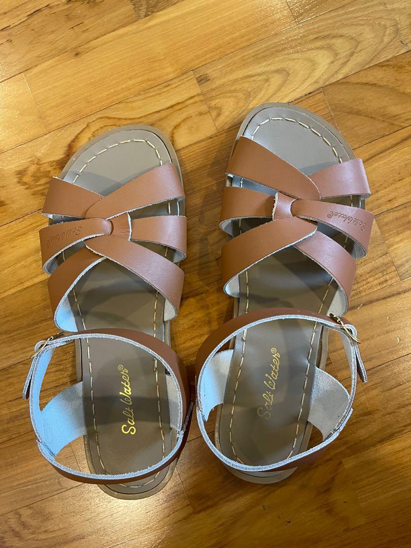 Salt Water Sandals Tan Size 8 Women s Fashion Footwear Sandals on Carousell